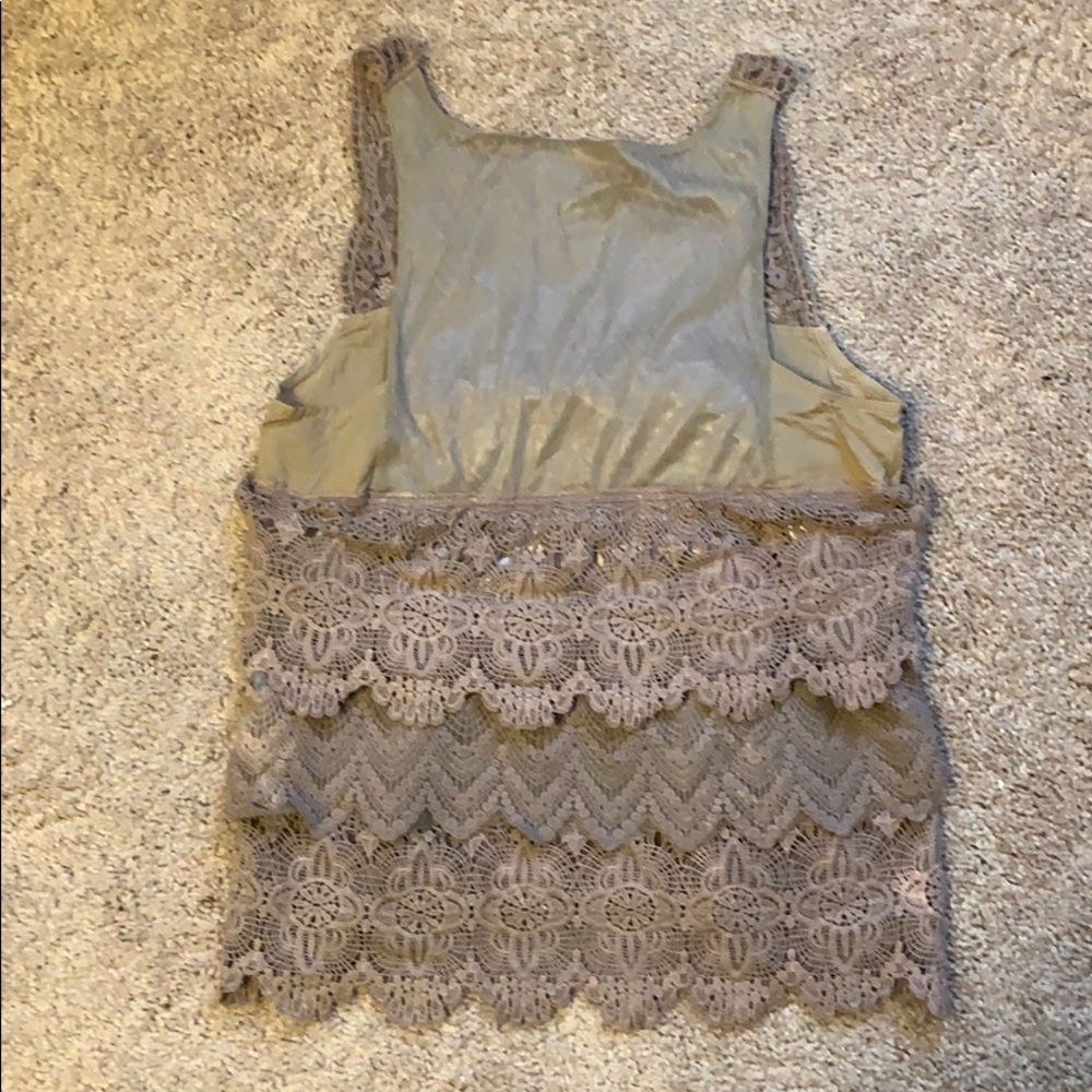 Freeway Crochet Lace & Ruffle blouse - Picture 2 of 6